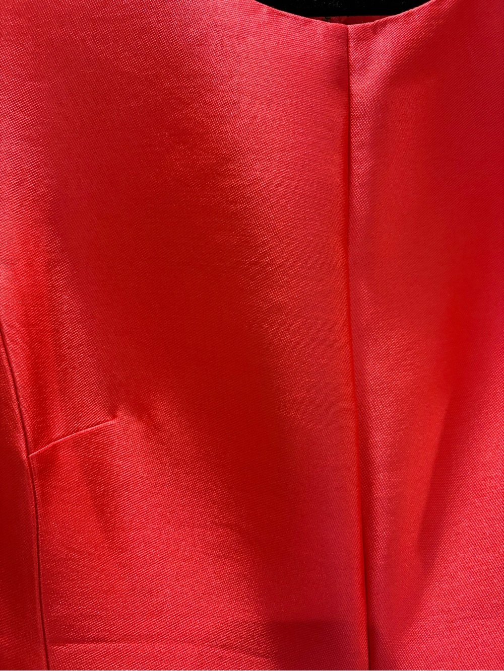 kate spade vibrant Coral Sleeveless Fit-and-Flare Party Dress - Picture 2 of 4